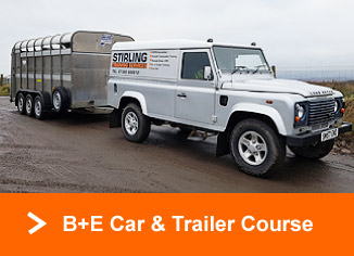 B+E Car and Trailer Course